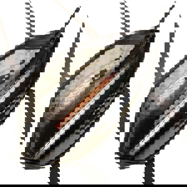 Assots London 'MILLIE' Brown Crazy Horse Distressed Real Leather Designer Tote Work Bag