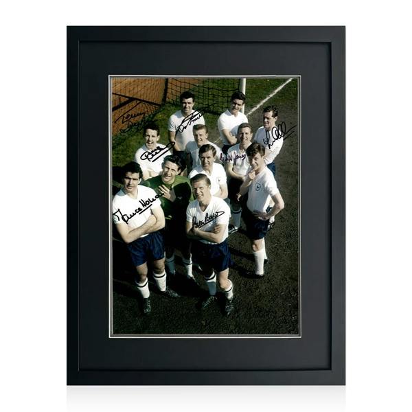 Tottenham Hotspur 1961 Squad Signed By 7 Image 4 Deluxe Mount Frame