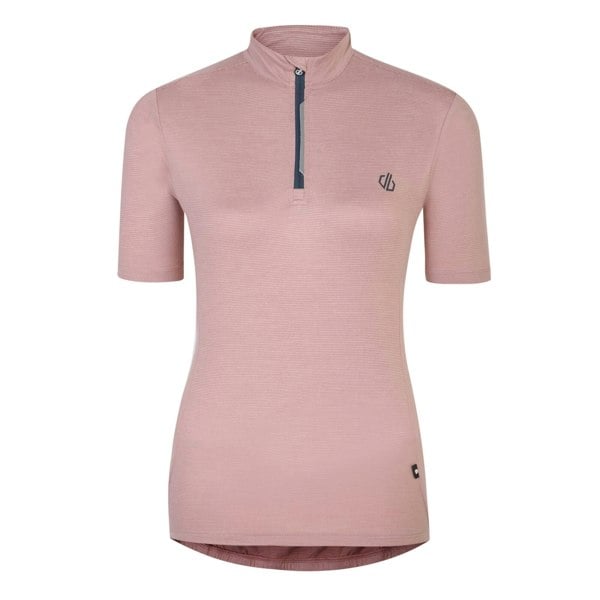 Dare 2B Womens/Ladies Pedal Through It Marl Lightweight Jersey - Dusky Rose