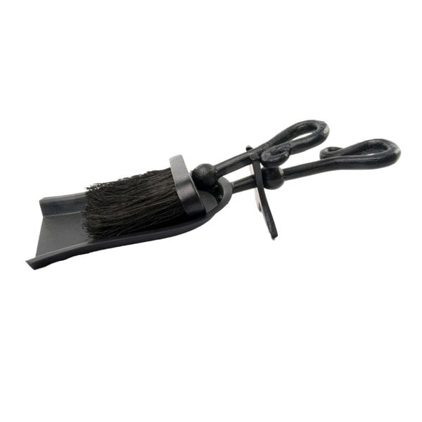 Hill Interiors Crook Handle Hearth Tidy - Black