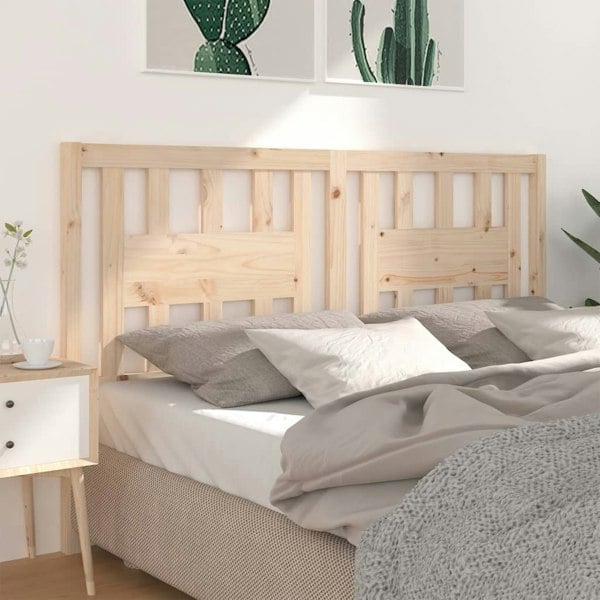 Berkfield Headboard 141x4x100 cm Solid Wood Pine