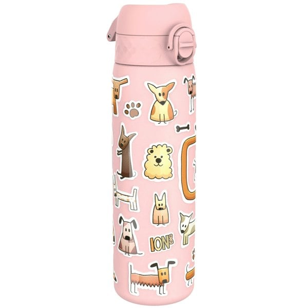 ION8 Leak Proof Slim Water Bottle, Stainless Steel, Dogs, 600ml (20oz)