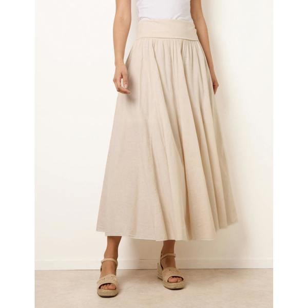 Blue Vanilla Godet Hem Jersey Waist Skirt