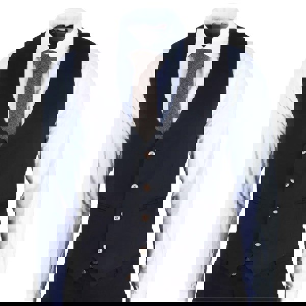 TruClothing IM32 - Men's Black 3 Piece Tailored Fit Suit