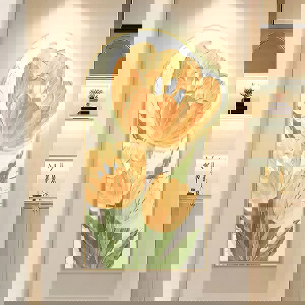 Luminous Tulip Mural Wall Art With Light-Ritconcept-Rit Concept