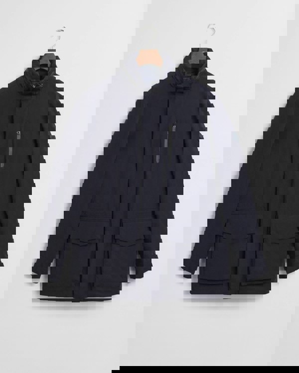 GANT Mens Double Mid Length Jacket - 433 Evening Blue