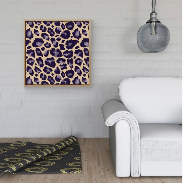 Warren Reed Leopard Print Framed Canvas