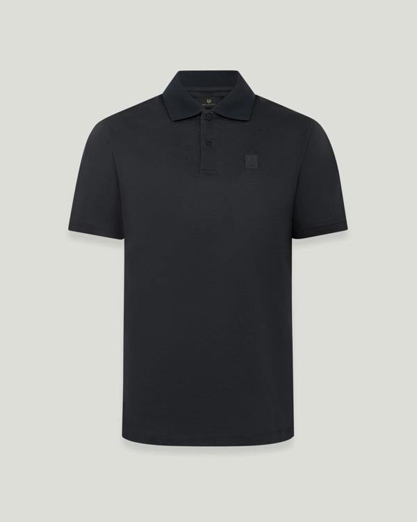 Belstaff Mens Steel Polo Shirt - Dark Ink | CHO | Designer Mens Short Sleeve Polo Shirts