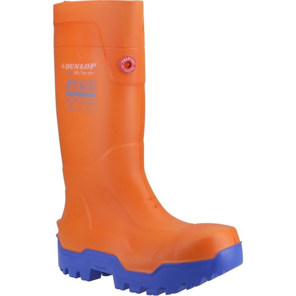 Dunlop Unisex Adult FieldPro Thermo+ Safety Wellington Boots - Orange