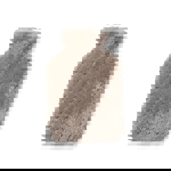 Leaf Hot Water Bottle Silver Grey