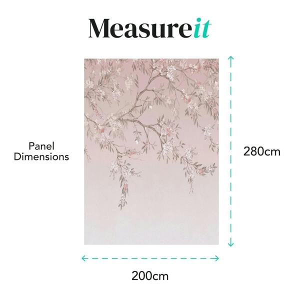 Superfresco Easy Blossom Trail Fixed Size Mural | Pink