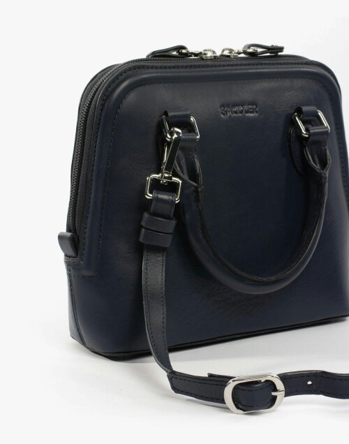 SADDLER KELLY Leather Zip Top Handbag  - Adjustable Strap, Phone Pocket, Crossbody or Handheld - RFID Protected