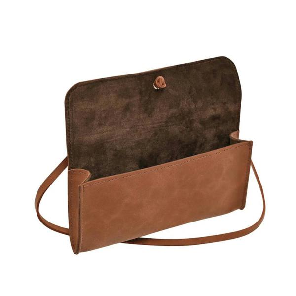 Widdop & Co Top Gun PU Leather Sunglasses Case Brown