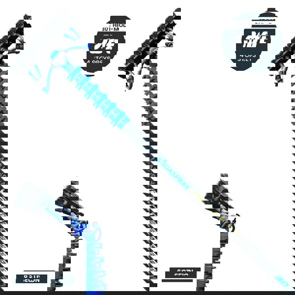 Aquaspray® Venom 30ft 30T High-Mod Waterfed Window Cleaning Pole – 6-Section