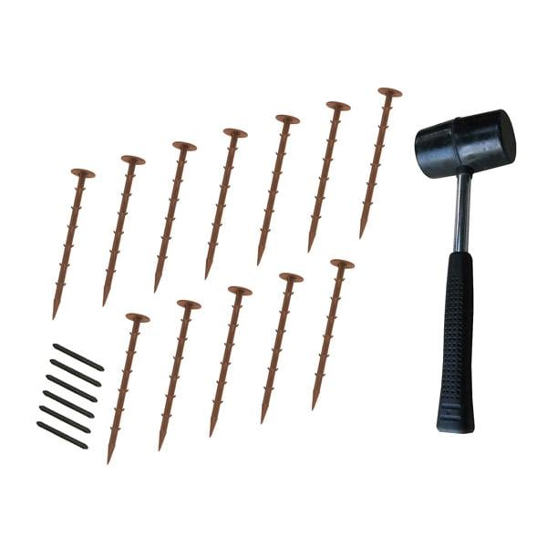 Flexible Lawn Edging 4.8m With Mallet - Terracotta