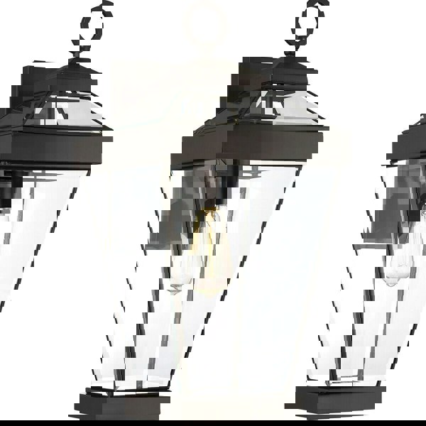Outdoor IP44 1 Bulb Wall Light Lantern Western Bronze LED E27 60W d02332 Loops
