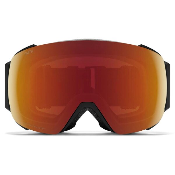 Smith Ski Goggles I/O Mag 0JX 6K Black ChromaPop Sun Red Mirror & CP Storm Yellow Flash