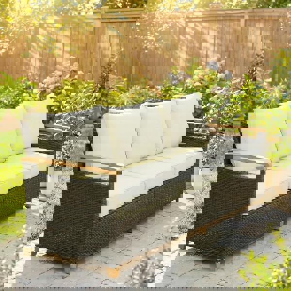 Three-seater Rattan Sofa