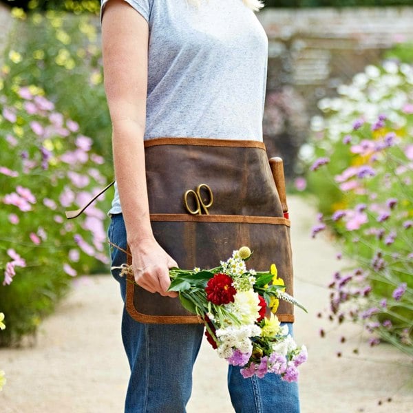 Paper High Personalised Buffalo Leather Gardening Tool Belt