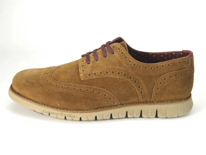 London Brogues Gatz Derby Suede Lightweight Flexible Mens Shoes