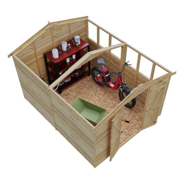 Shire Overlap Double Door 10x8 Storage Shed