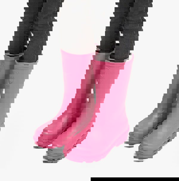 FitFlop WONDERWELLY Kids Rain Boots Pink Jam
