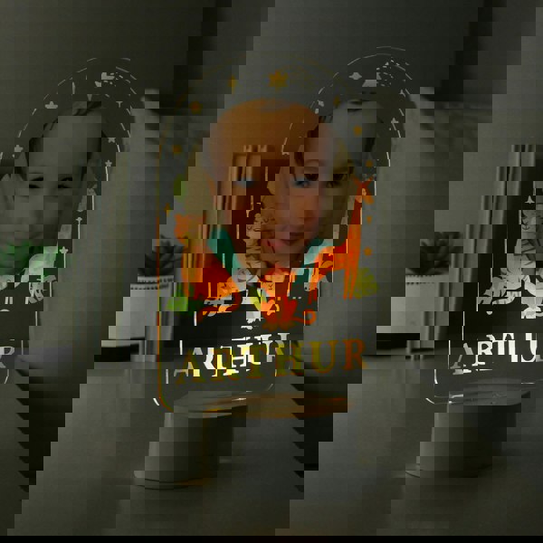 Personalised Memento Company Personalised Animal Photo Upload LED Colour Changing Night Light