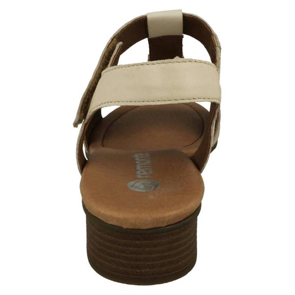 Remonte Ladies Remonte Block Heeled T-Bar Detailed Sandals D0P52