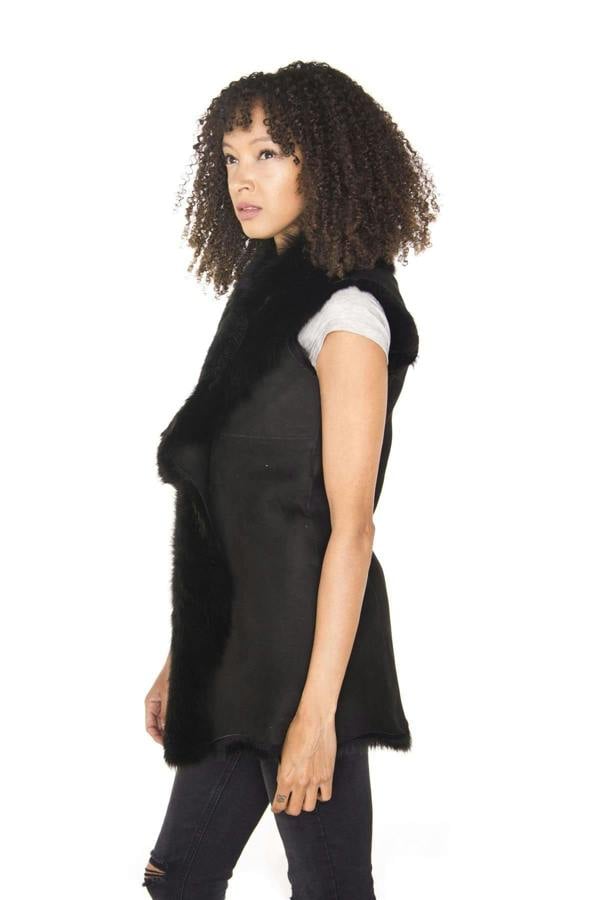 Infinity Leather Women's Toscana Sheepskin Long Gilet-Sorocaba