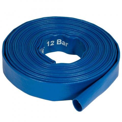 Mylek Pro-Kleen 10M PVC Heavy Duty Layflat Submersible Pump Hose For Flood Water, Hot Tubs, Ponds