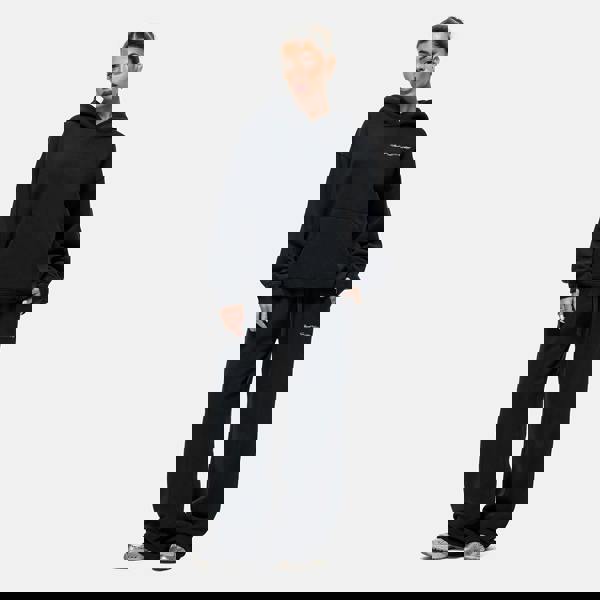 Good For Nothing Black Seam Detail Wide Leg Relaxed Jogger - Black Image 4