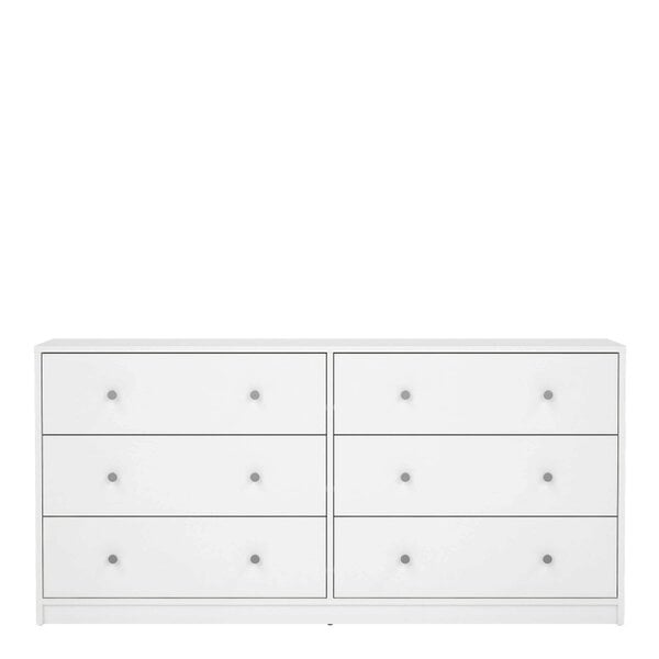 Wyld Haus Kaohsiung White Chest 6 Drawers