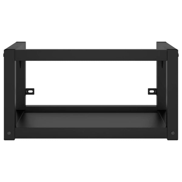 Berkfield Wall-mounted Bathroom Washbasin Frame Black 40x38x31 cm Iron