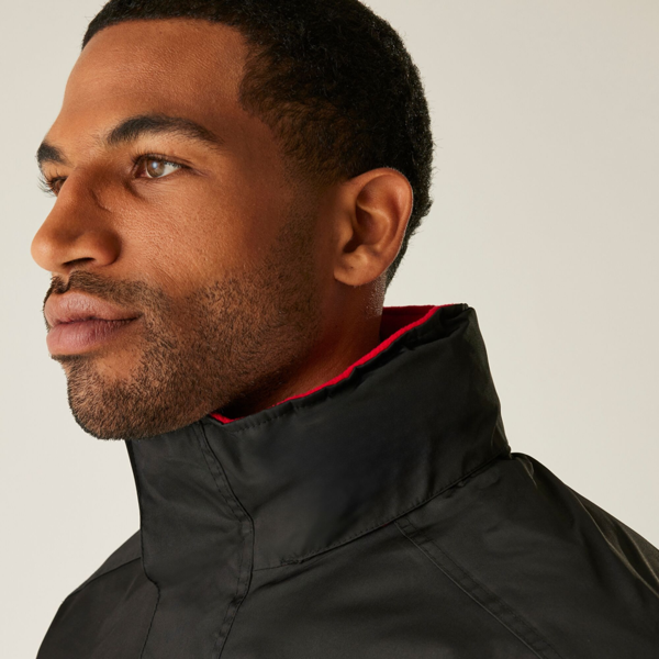 Regatta Mens Dover Waterproof Insulated Jacket - Black/Red