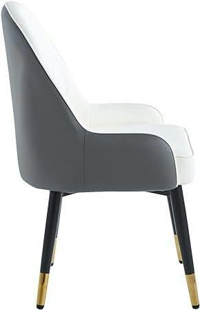 HYGRAD Modern Leather Dining Chairs PU Leather Padded Dining Chairs Set Of 2 Multi Coloured Ergonomic Soft Leather Chairs Office Home Restaurant
