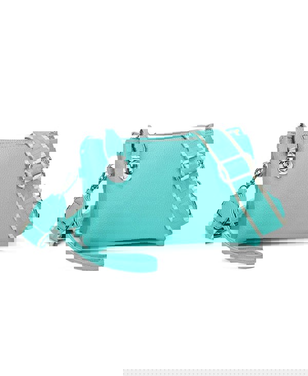 Kitise Wide Pattern Strap Crossbody Handbag Shoulder Purse