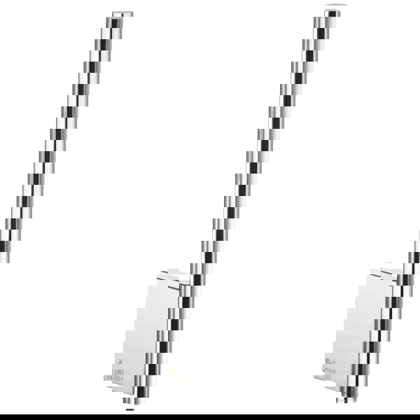 Polished chrome spare toilet roll holder