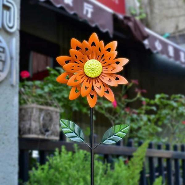 Leaper Simulated Sunflower Rotating Windmill Ornament