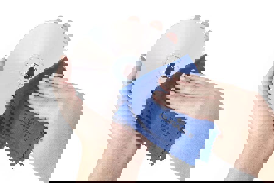 Durable TECHCLEAN Premium Microfibre Cleaning Cloth | Glasses & Screens | Blue