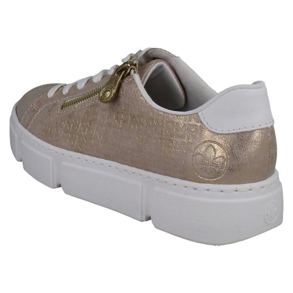 Rieker Ladies Rieker Embossed Metallic Trainers N5917