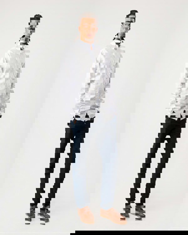 GANT Regular Fit Poplin Shield Banker Shirt - 455 Light Blue