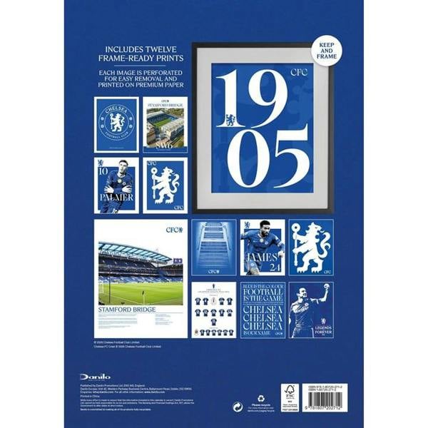 Chelsea FC Collector's Edition A3 Calendar 2027, Wall Calendars, Month To View, Sports, Gift