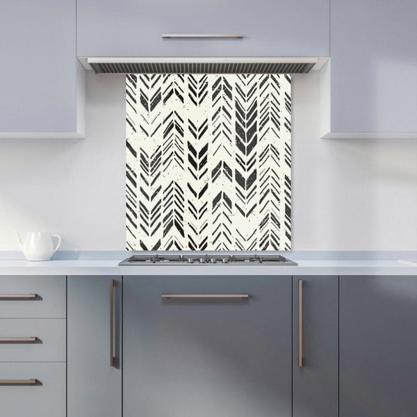 Warren Reed - Designer Hand Drawn Chevron Pattern Kitchen Splashback