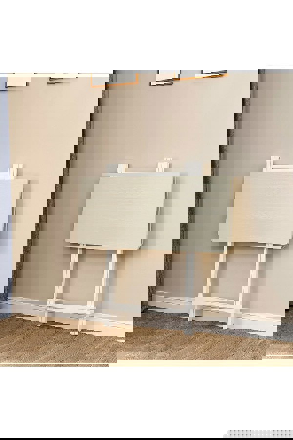 Living and Home 5pcs 80cm Folding Table and 4 Chairs Set Indoor Outdoor Bistro Kitchen Dining Set Furniture