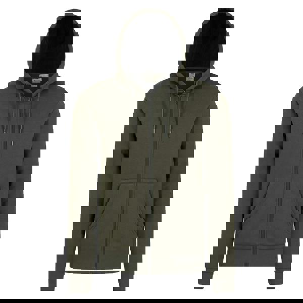 Mountain Warehouse Mens Dalton Borg Lined Full Zip Hoodie - Dark Khaki