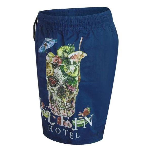 Philipp Plein Plein Hotel Logo Medium Boardshort Navy Blue Swim Shorts L