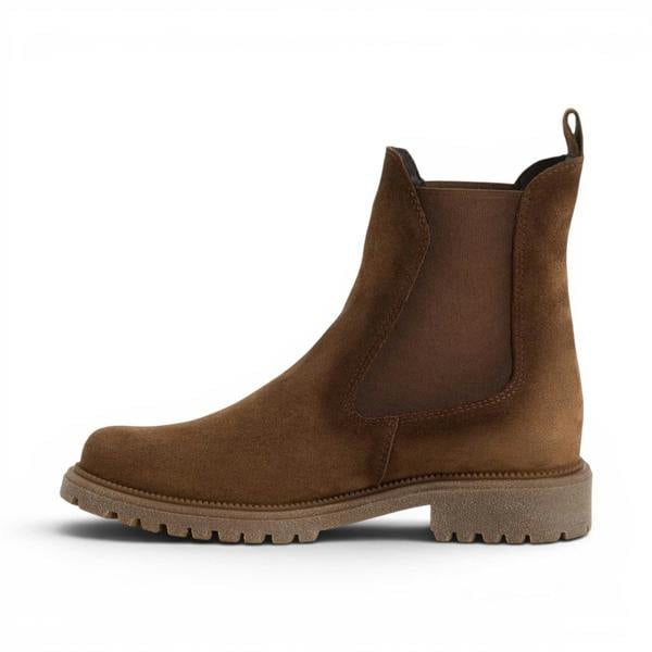 Tamaris Womens Brown Leather High Chelsea Ankle Boots - 25427-41