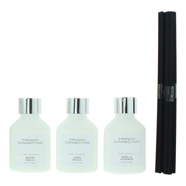 French Connection White Collection Trio of Reed Diffusers 3 x 50ml