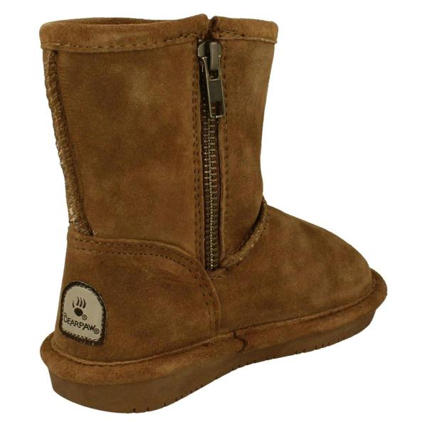 Bear Paw Girls Bearpaw Real Sheepskin Lined Boots Emma Toddler
