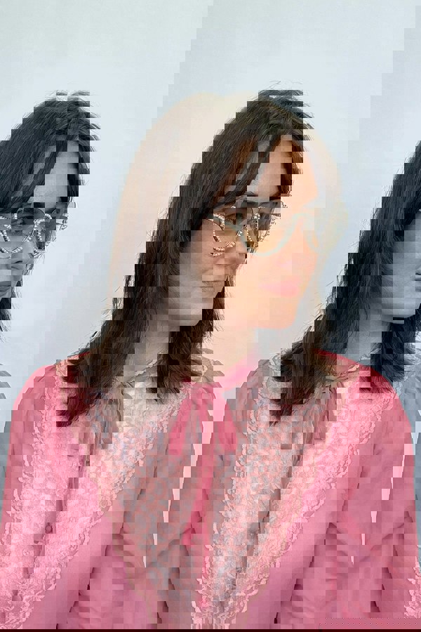 SVNX Pearl Sunglasses in Silver Grey